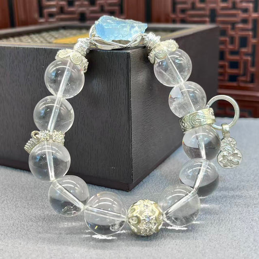 Natural crystal design bracelet