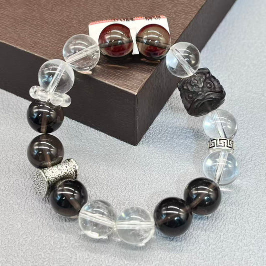 Natural crystal design bracelet
