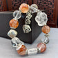Natural crystal design bracelet