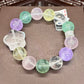 Natural crystal design bracelet