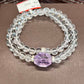 Natural crystal design bracelet