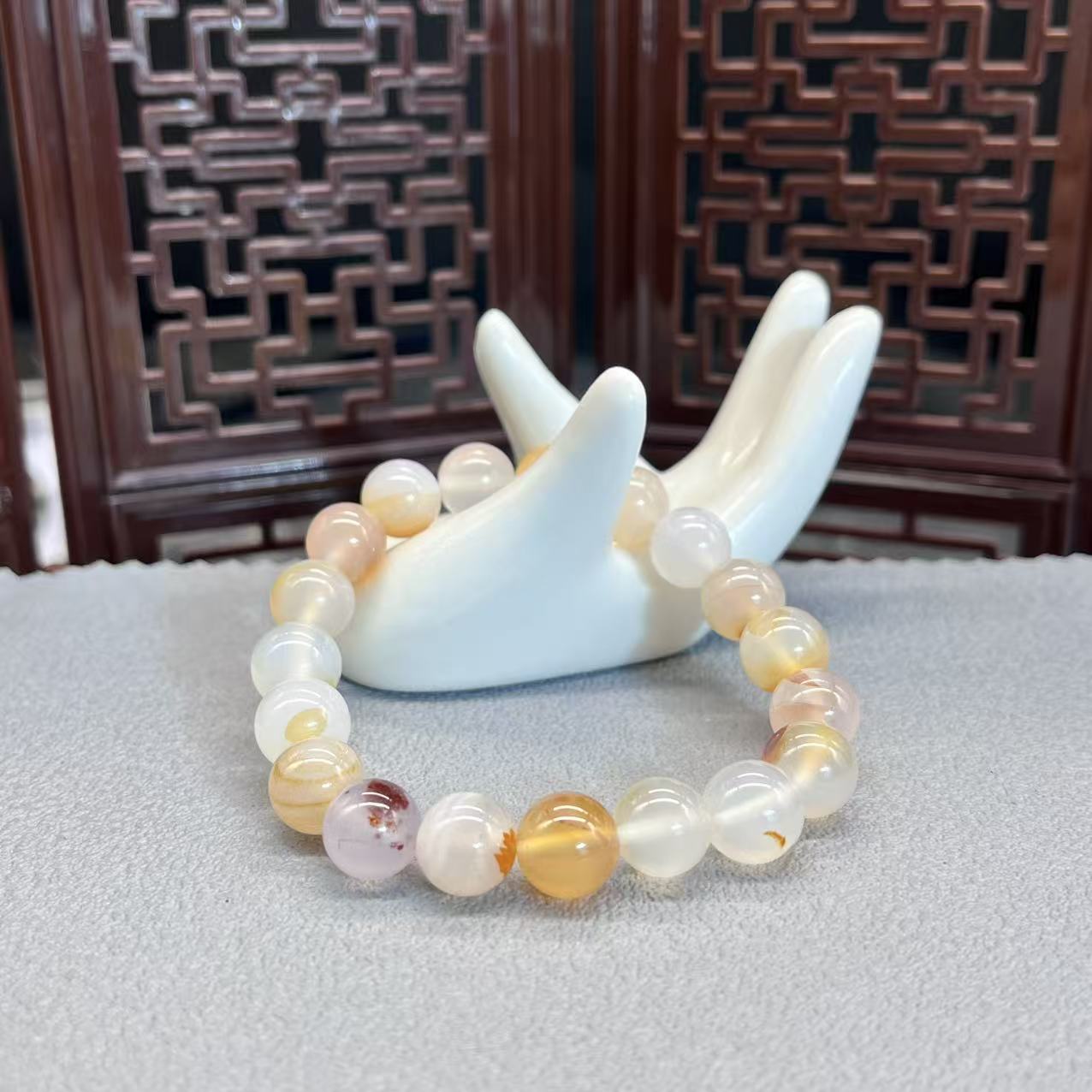 Natural agate bracelet