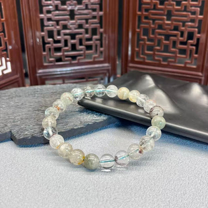 Natural garden quartz crystal bracelet
