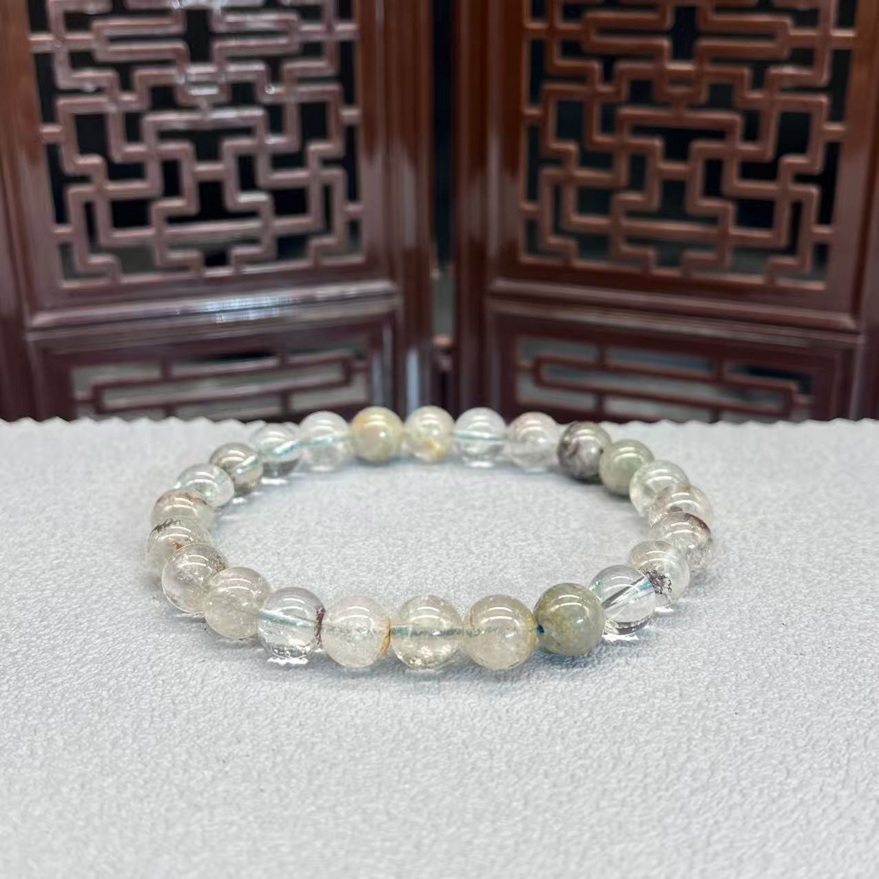 Natural garden quartz crystal bracelet