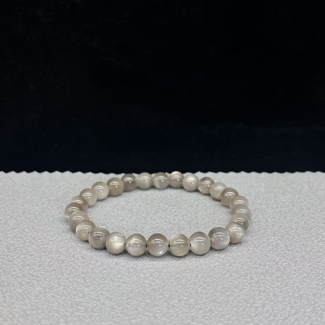 Natural Black bone crystal bracelet