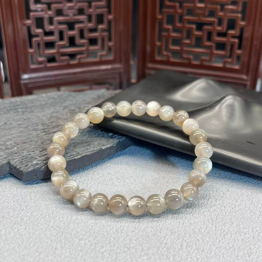 Natural Black bone crystal bracelet