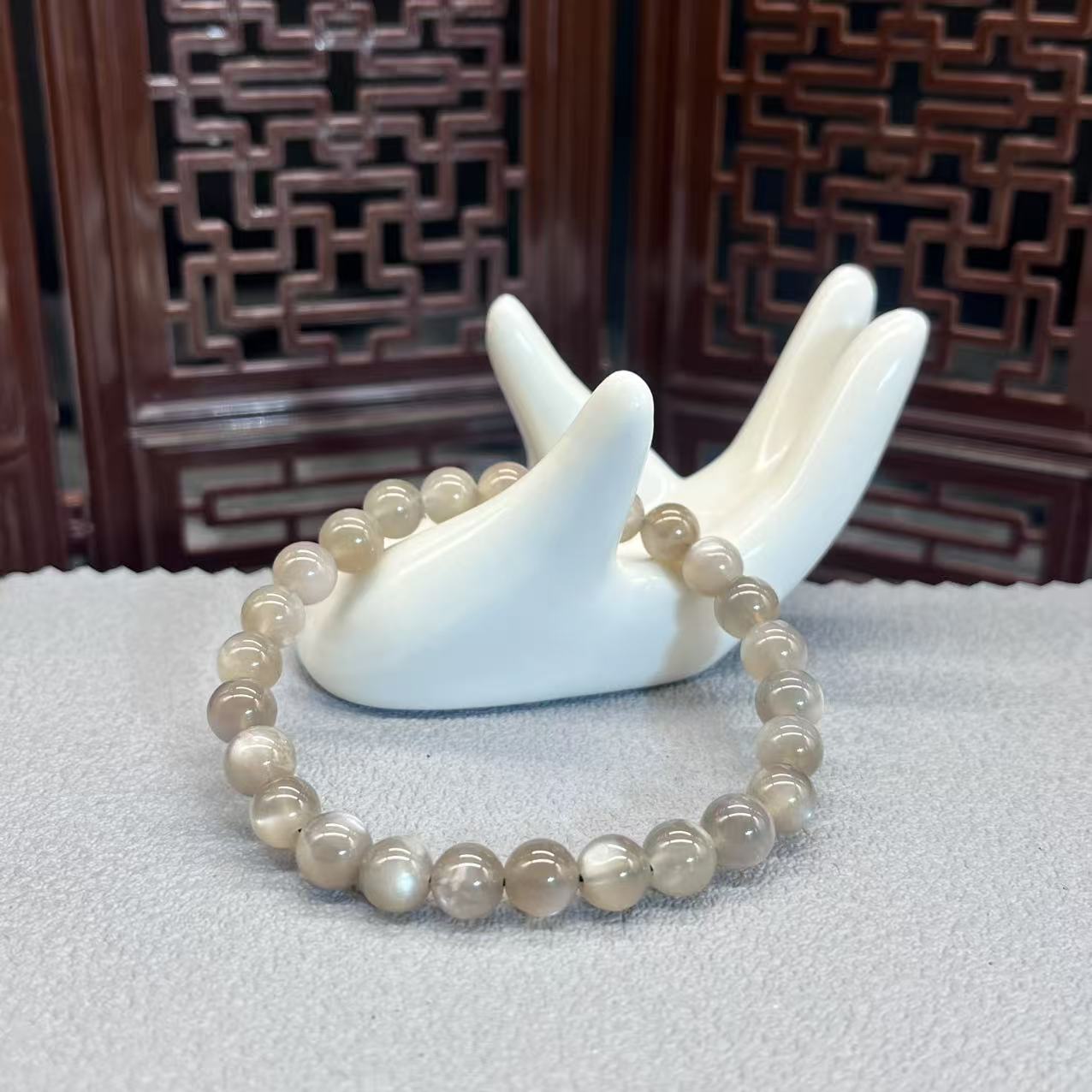 Natural Black bone crystal bracelet