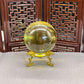 Natural citrine sphere