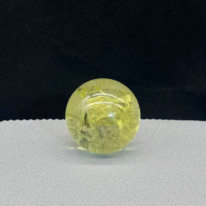 Natural citrine sphere