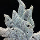 Natural moss agate nine tail fox pretty carving