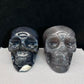 Natural volcano agate skulls