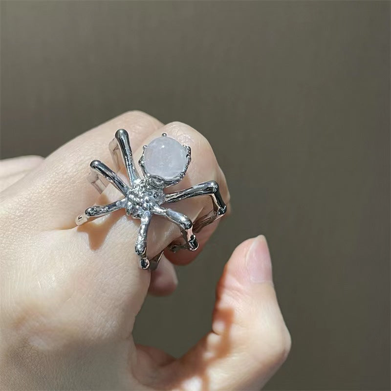Diablo avant-garde Moonstone Spider Ring